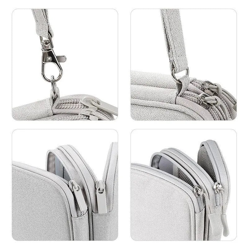 1pc Pink/Grey/Black/Navy Travel Portable Digital Product Storage Bag