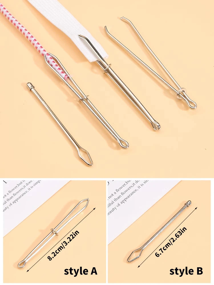 2/3/5/10pcs Stainless Steel Garment Clips Sewing DIY Tools Elastic
