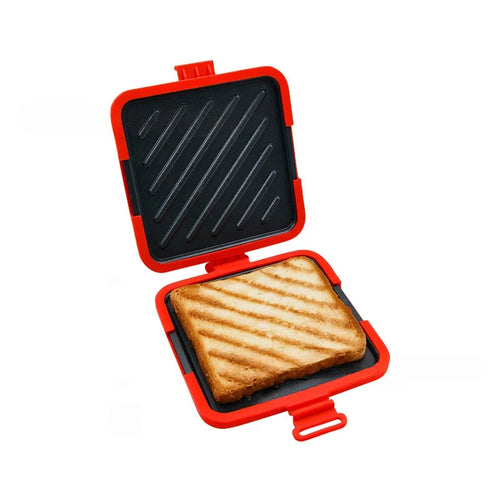 1pc Food Grade Silicone Easy-to-Use Microwave Sandwich Maker with