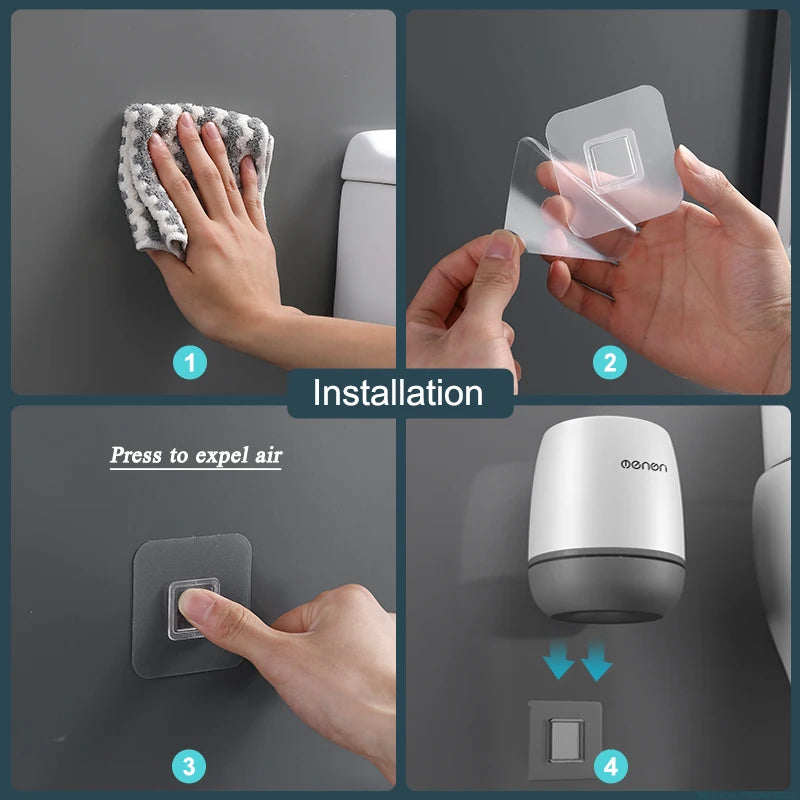 MENGNI-Silicone Toilet Brush Cleaner Brush Wall Floor Bathtubs And