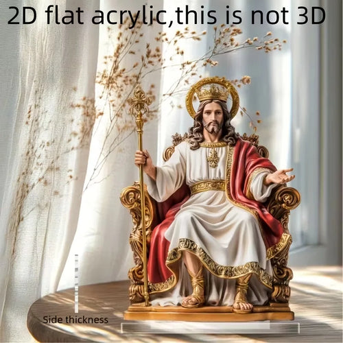 2D Flat Acrylic Tabletop Decoration for Jesus' Birth Scene Holiday