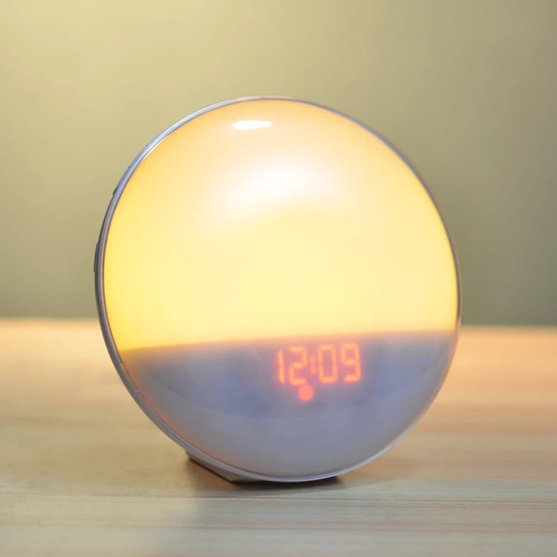 Wake Up Light Alarm Clock with Sunrise/Sunset Simulation Dual Alarms