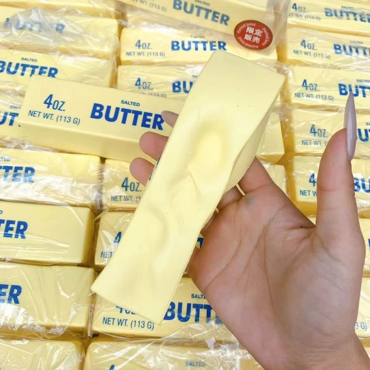 Soft Slow Rebound Butter Stick Squeezing Toy Realistic Butter Sticks