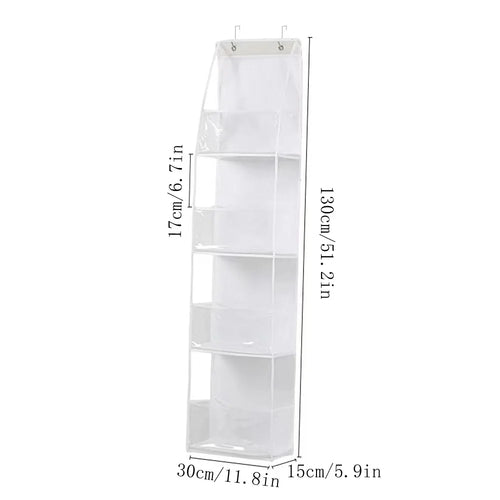 4/6 Layer Hanging Organizer Behind The Door Storage Bags For Clothes