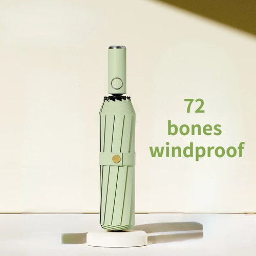 72 Bone Super Strong Windproof Automatic Folding Men Umbrella