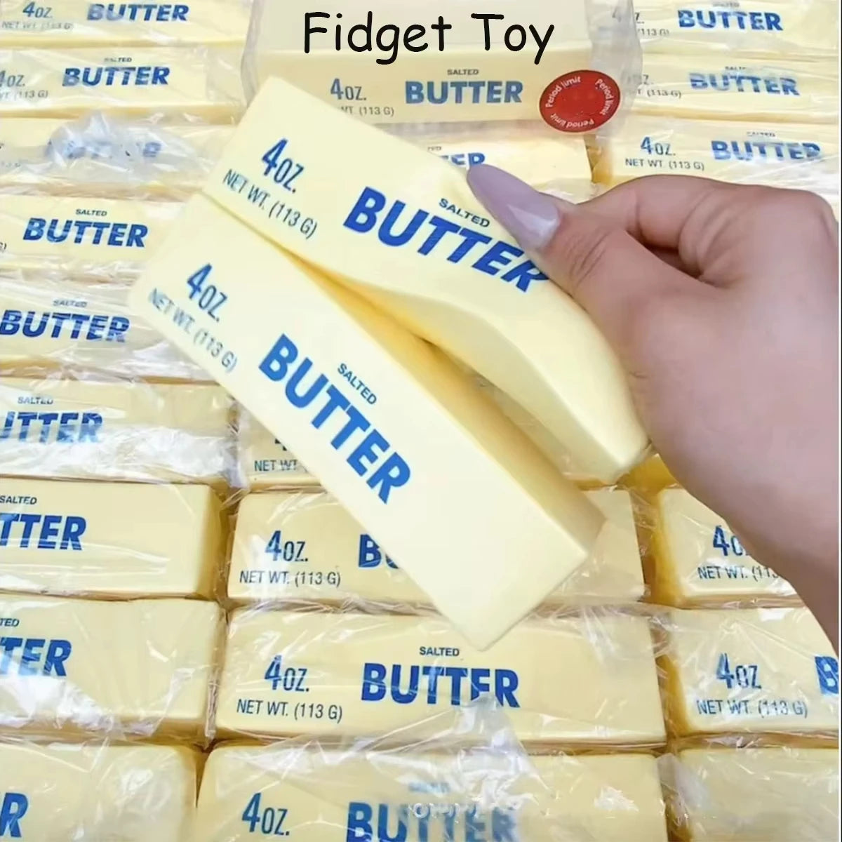 Soft Slow Rebound Butter Stick Squeezing Toy Realistic Butter Sticks