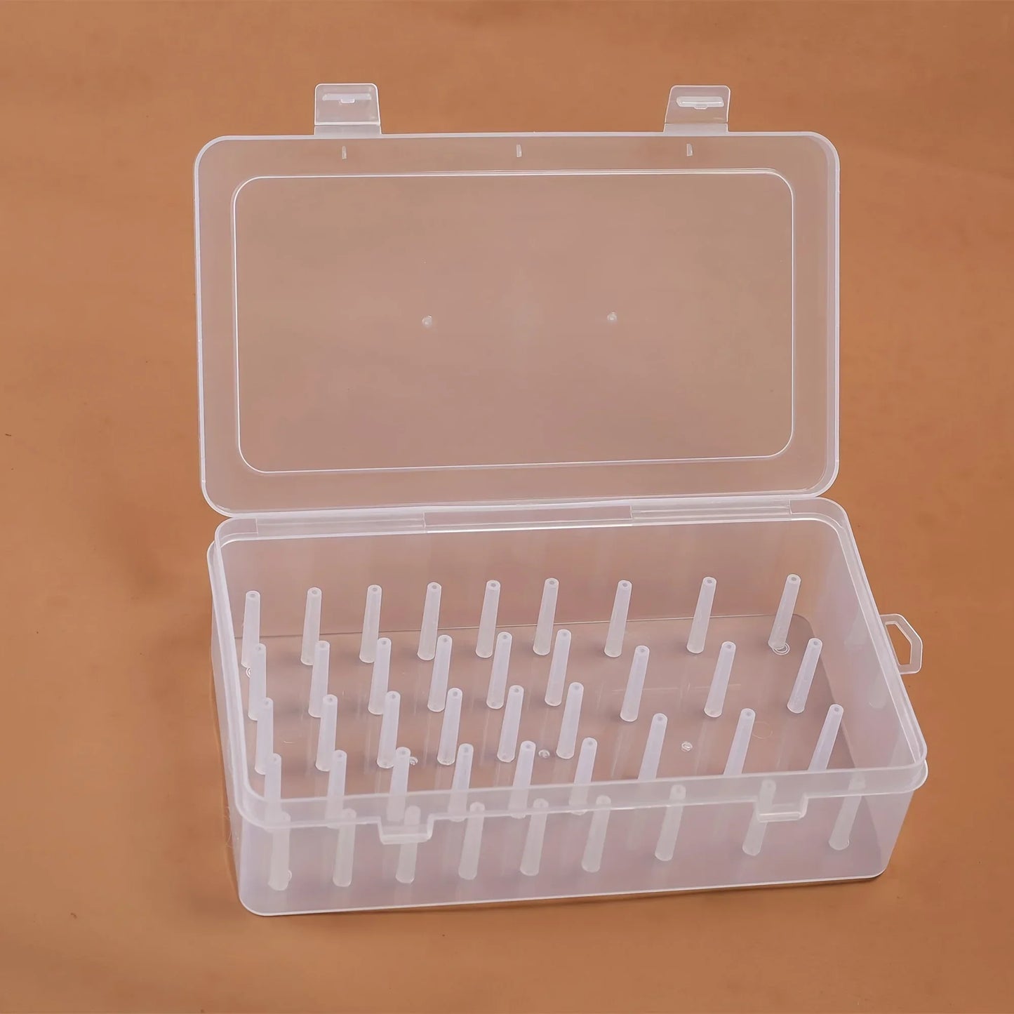 42 roll sewing thread storage box, transparent PP plastic embroidery