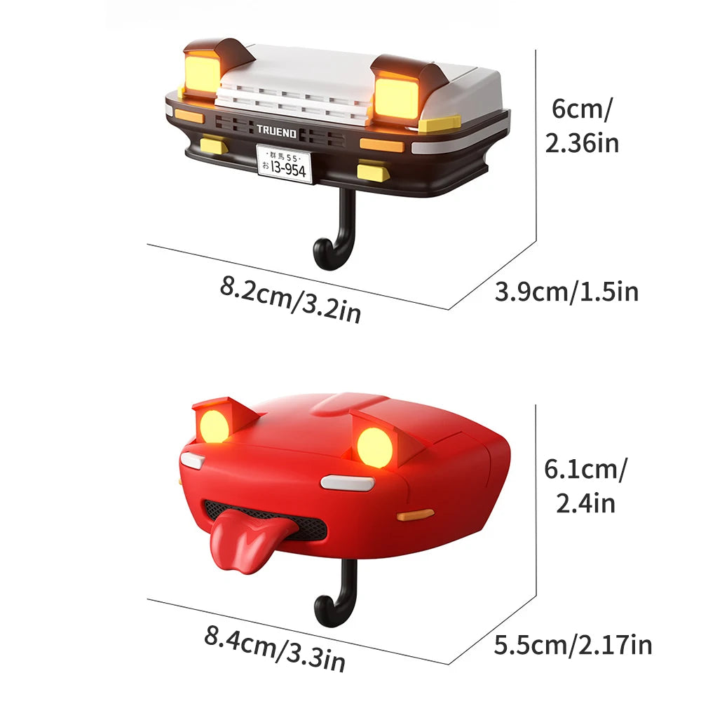 AE86 Car Creative Hook Headlight Key Storage Rack Keychain Holder for