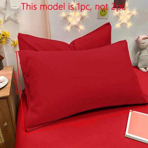 1 Piece Of Matte Solid Color Pillowcase, Bedroom Pocket Sealed Soft