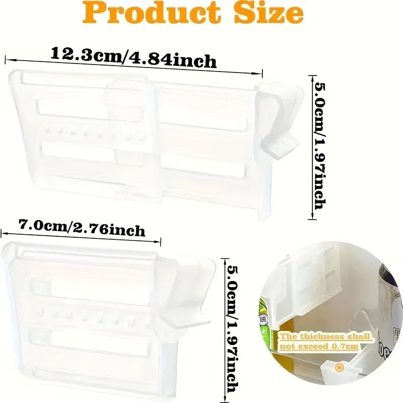 6/12 Adjustable Refrigerator Space Divider - Expandable Drink and