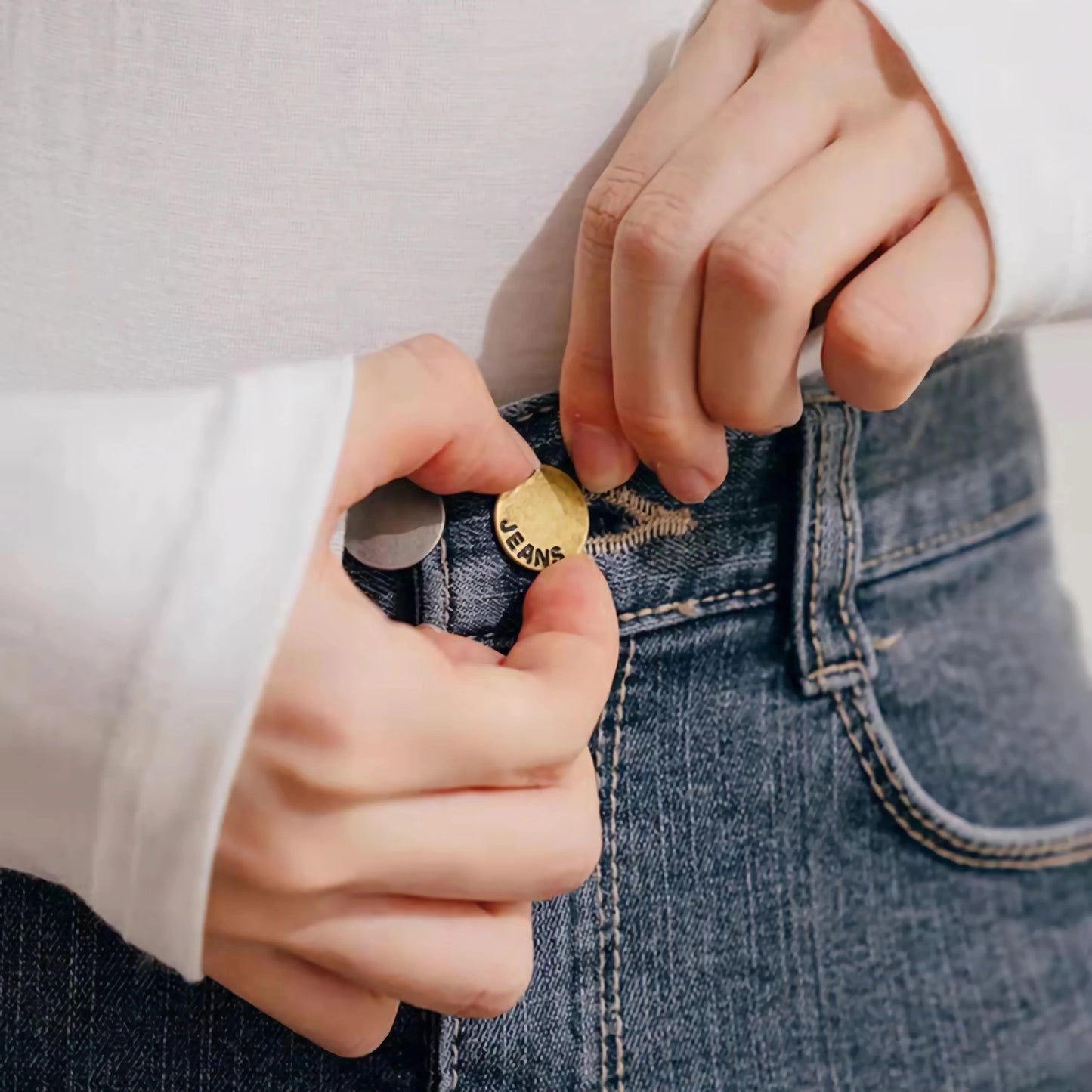 5pcs Metal Button Extender Perfect To Any Jeans Pants Free Sewing