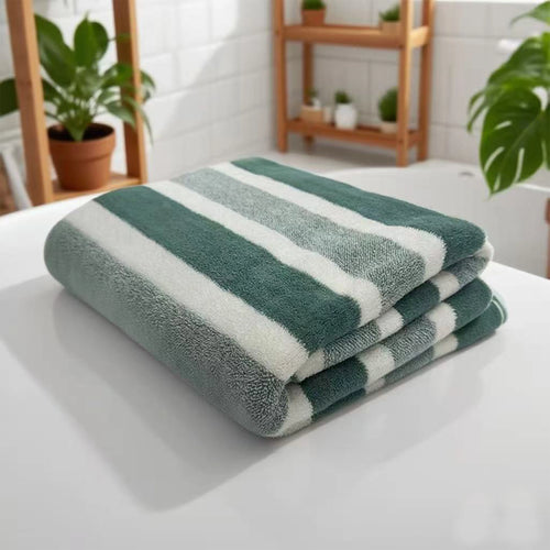 1-pack thick bath towel, strong water absorption and quick drying, non