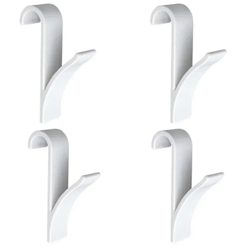 Kitchen Bathroom Hanger Clips Storage Racks White Clear Hanger Heated