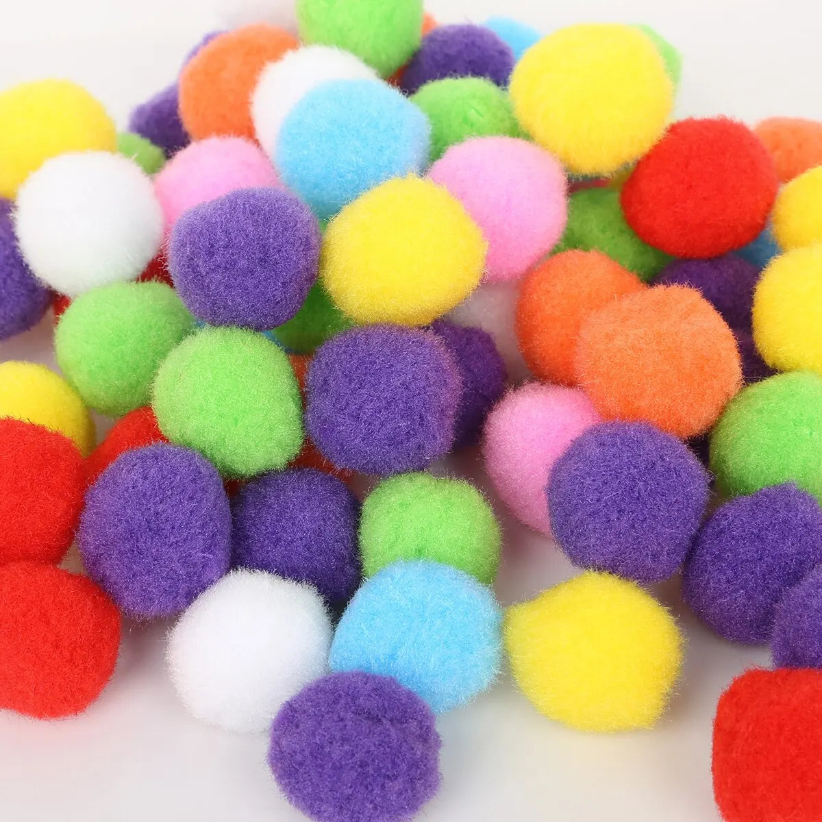 Mini Fluffy Soft Ball Colored High Elastic Ball DIY Polyester Plush