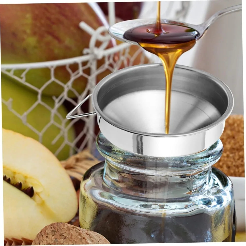 Kitchen Accessories Metal Cooking Oil Funnel Wide Mouth Suitable for