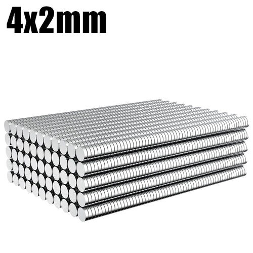 120pcs Powerful Round Magnets 4x2mm For Refrigerator,Office,DIY