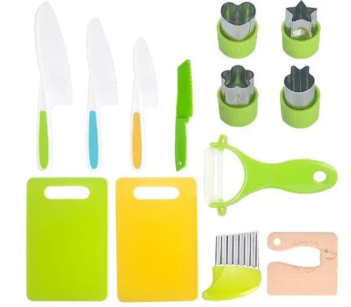Kids Cooking Cutter Set Kids Knife Toddler Cutter Plastic Cake Fruit