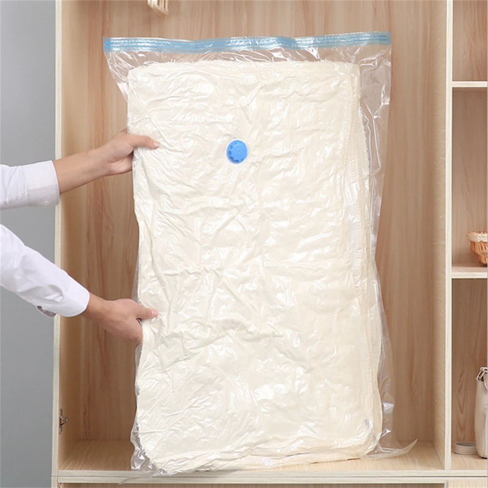 Vacuum Storage Bags With Valve Folding Compressed Space Saving Clothes
