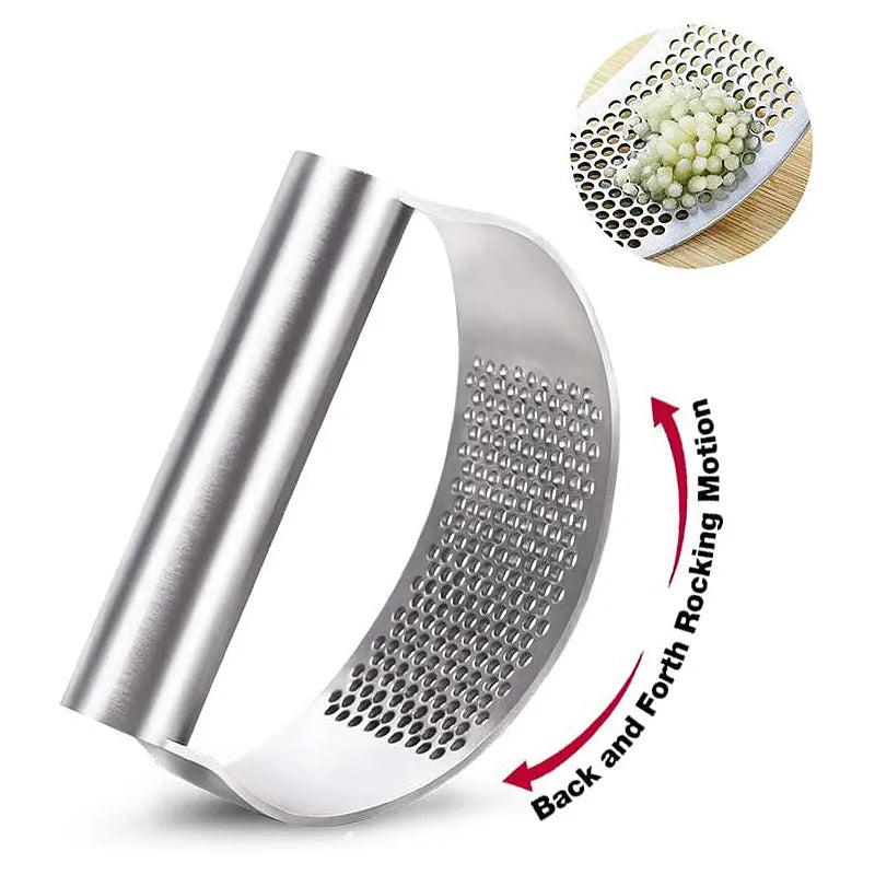 Upgraded Stainless Steel Garlic Press Squeezer Manual Garlic Ginger