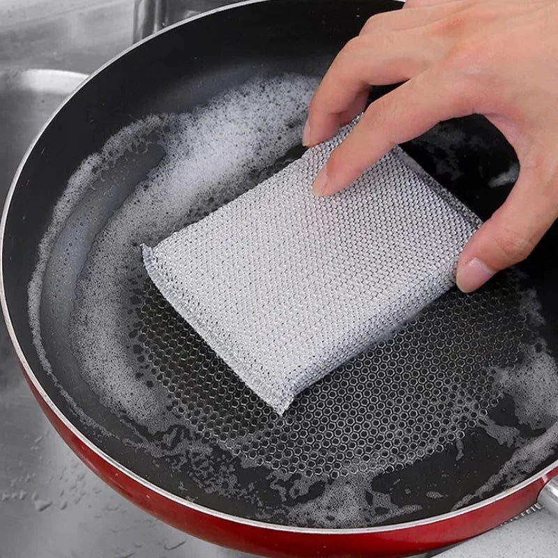 4pcs, Kitchen Dishwashing Sponge, Does Not Hurt Pot Brush Pot
