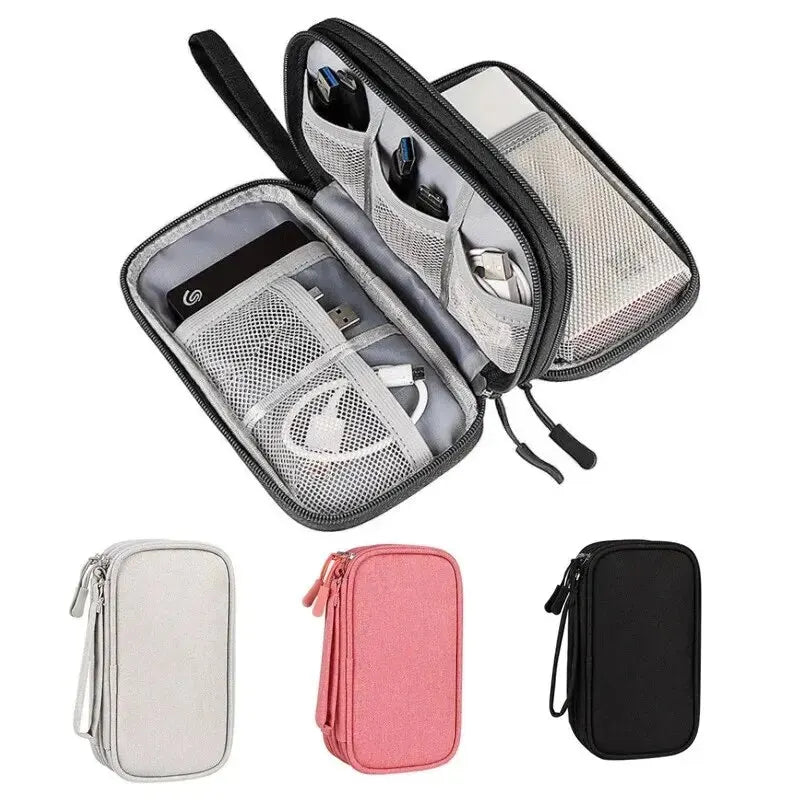 1Pc NEW Travel Organizer Bag Cable Storage Organizers Pouch Carry Case