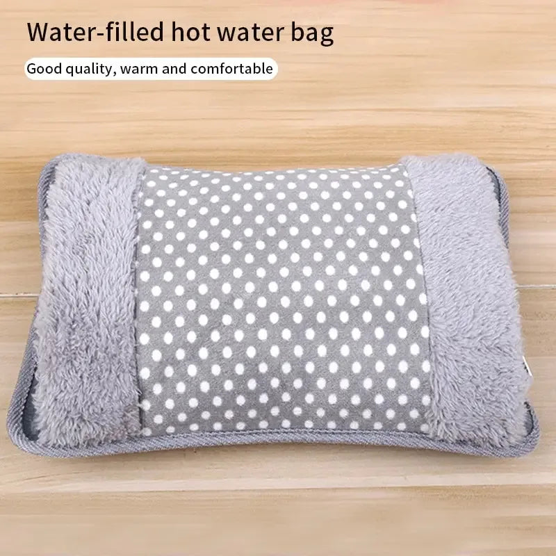Dot Pattern Electric Hot Water Bag 500W 220V Rechargeable Winter Hand