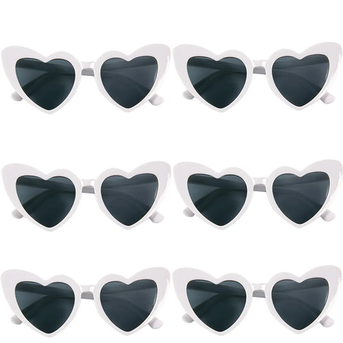 Bachelorette Party Heart Shaped Glasses Black White Pink Avocado Green