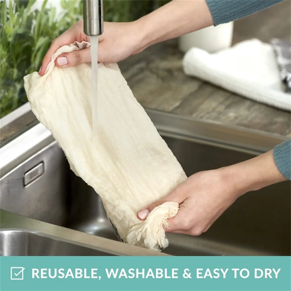 Reusable Cotton Gauze Kitchen Items Tofu Cheese Filter Cloth Butter