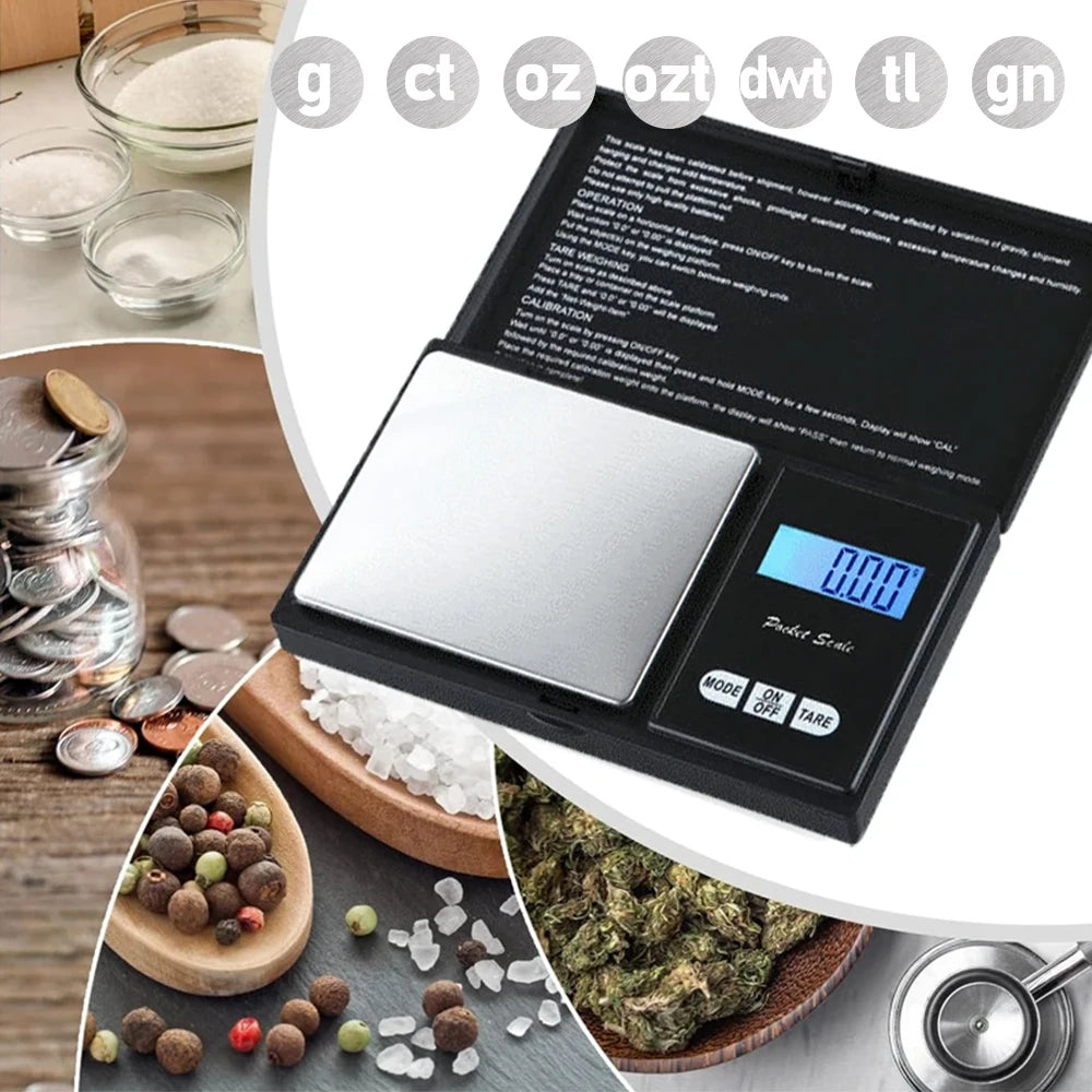0.01g Jewelry Mini Stainless Steel Electronic Scale Digital Pocket