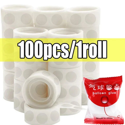 Double Sided Clear Sticky Point Tape Balloon Glue Dot Adhesive