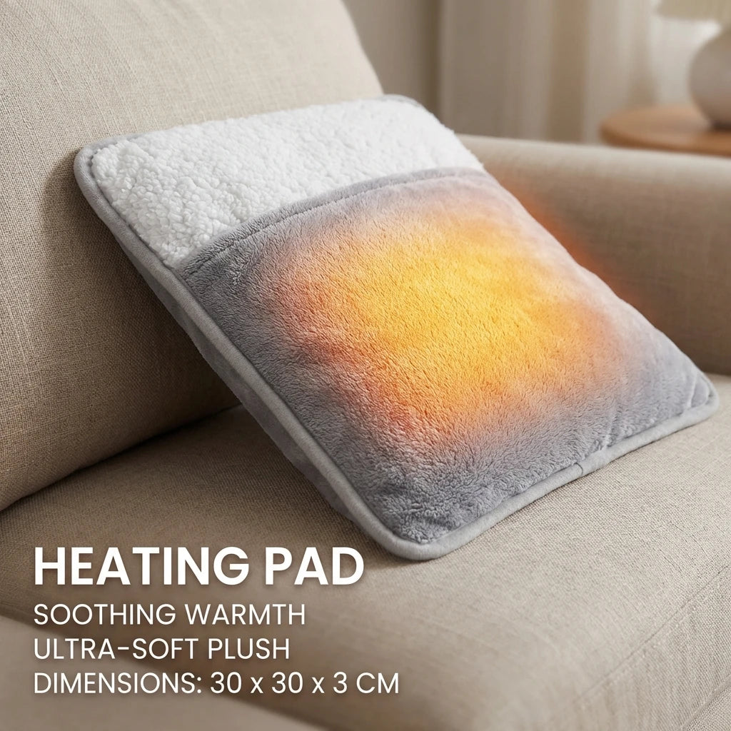 Winter Electric Foot Heating Pad USB Charging Soft Plush Washable Foot