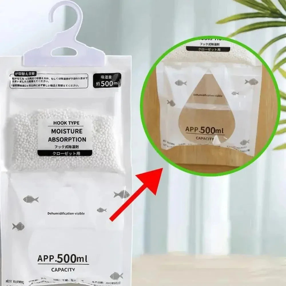 5/10Pcs Moisture Absorber Hanging Drying Clothes Dehumidifier Wardrobe