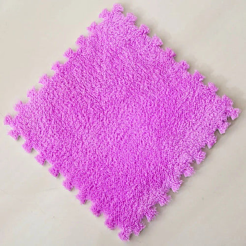30*30CM Soft Plush Children Kids Rug Play Mat Puzzle Carpet Warm