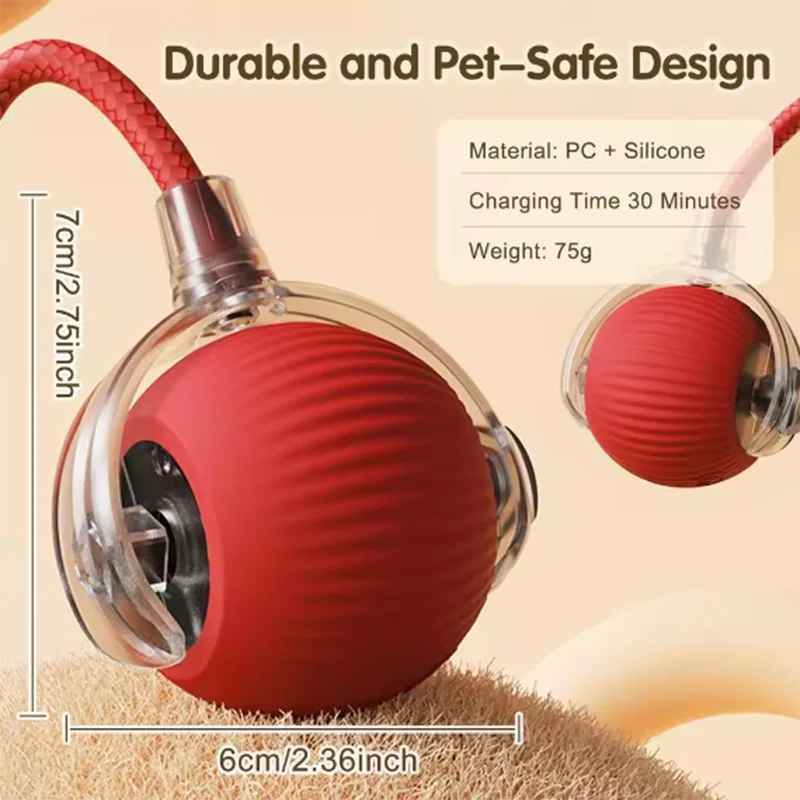 Intelligent interactive cat ball long-lasting and durable easy to