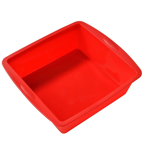 1/4Pcs Silicone Square Cake Plate Non-Stick Brownie Pot with Anti-Slip