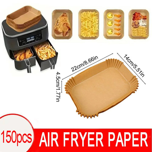 50/100PCS Air Fryer Disposable Paper Square Round Baking Paper