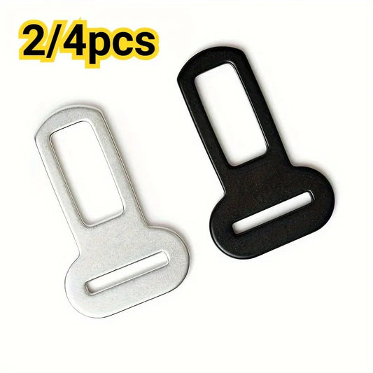 2/4 Pet Seat Belt Adapters - Car Metal Clips for Pet Leashes,