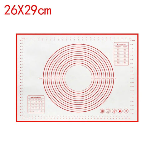 UNTIOR 1PCS Silicone Baking Mat Kneading Pad Dough Mat Pizza Cake