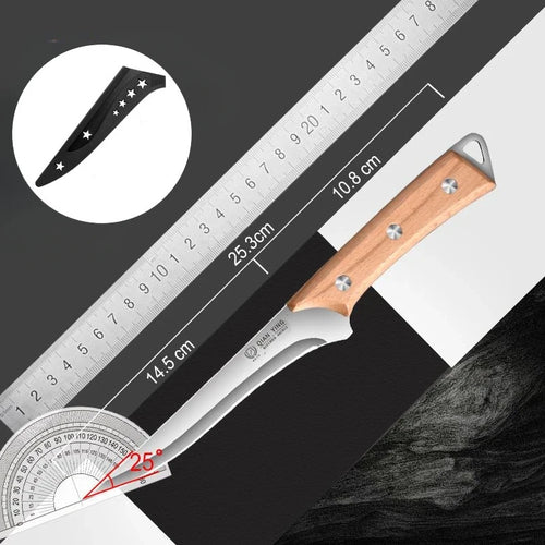 High manganese steel knife for cutting and bone removal kitchen