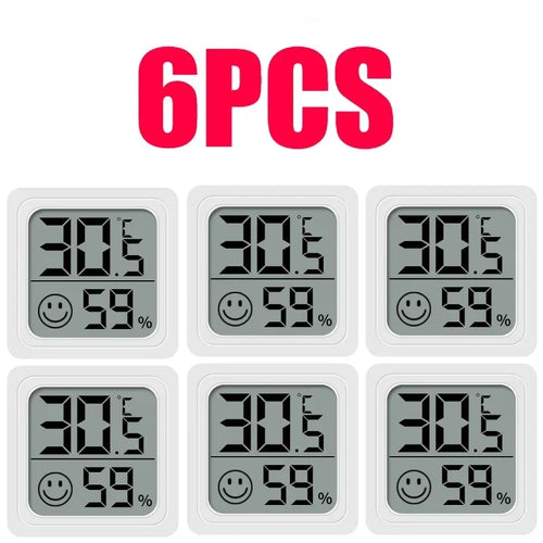1/3/4/6 PCS Mini LCD Digital Thermometer Hygrometer Indoor Room