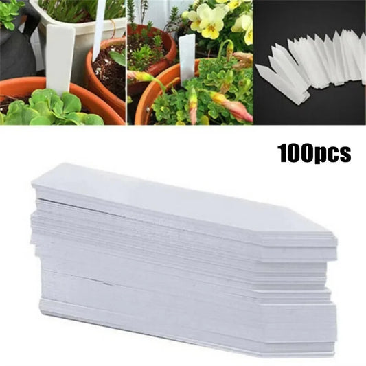 100pcs Garden Plant Labels Plant Accessories Flower Pots Plastic Plant