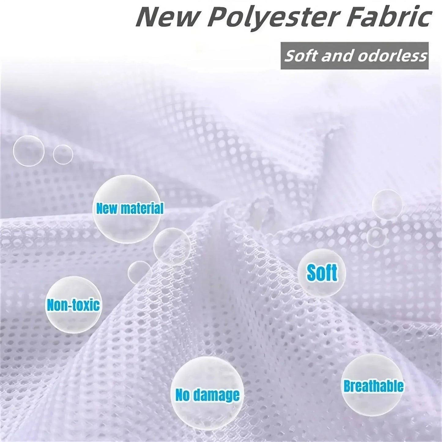 1PC Drawstring Laundry Bag Large Capacity 4 Size Fine Mesh Coarse Mesh