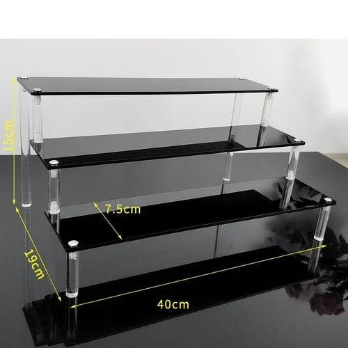 1-5 Tier Acrylic Display Stand,Clear Display Riser Rack for