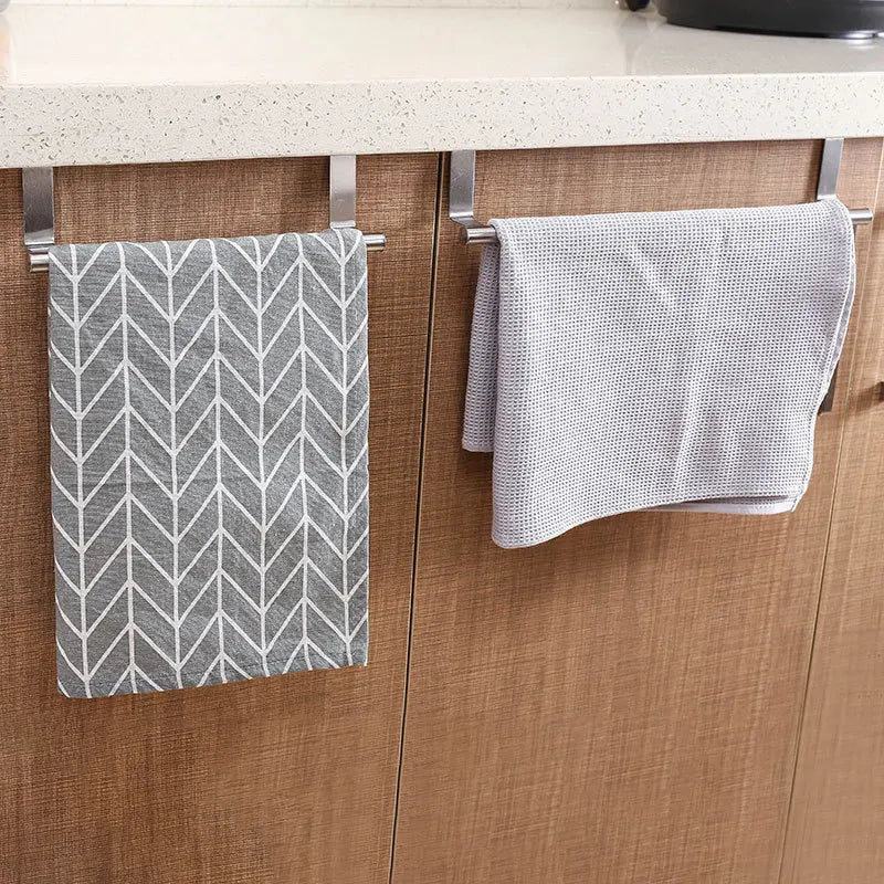 1/2Pcs Towel Rack Over Door Towel Bar Hanging Holder Stainless Steel