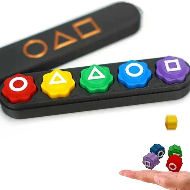 3d Printing Calamari Game Dice Party Game Props Square Circle Triangle