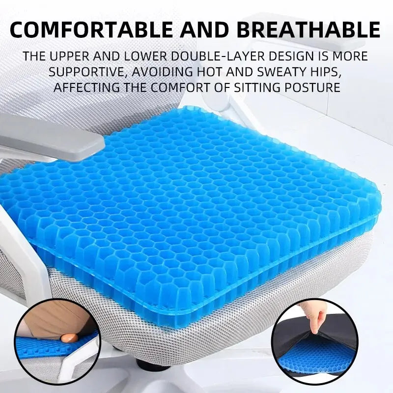 Gel Seat Cushion Summer Breathable Honeycomb Design For Pressure