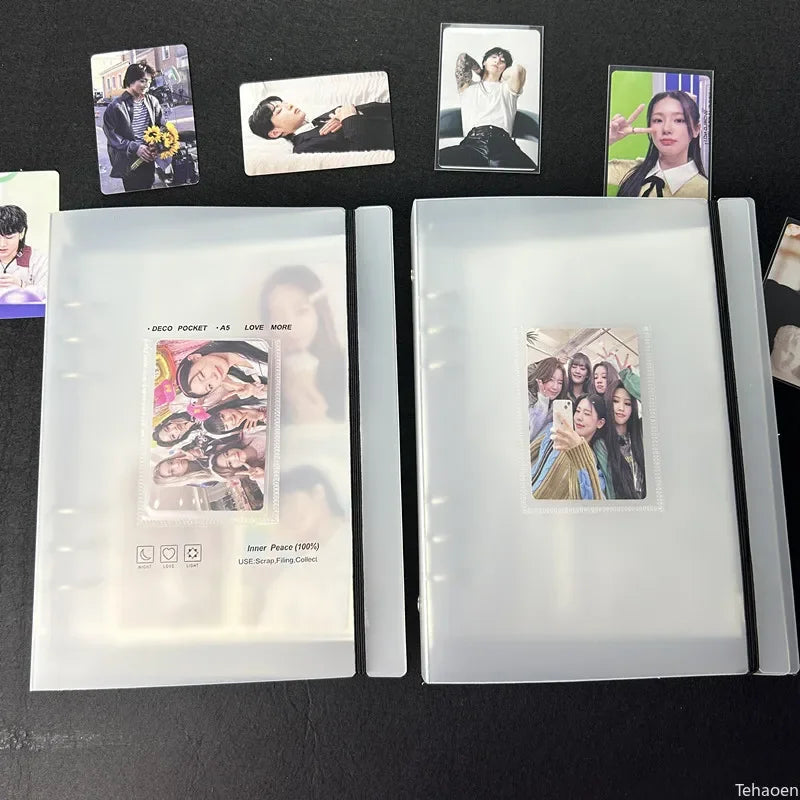 A5 Photocard Binder Cover Kpop Photo Album Simple Card Binder Collect