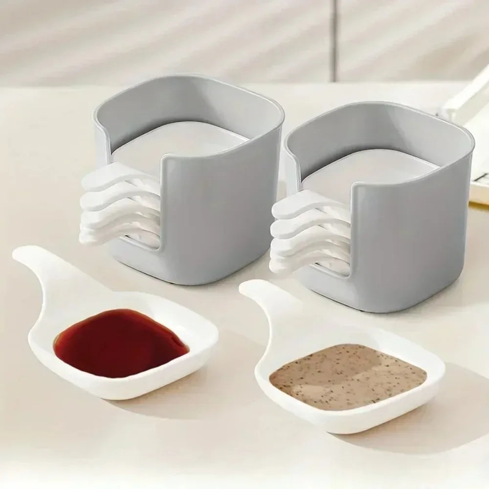 7pcs/set Sauce Dish Food Sauce Dish Dipping Dish SetSnack Seasoning