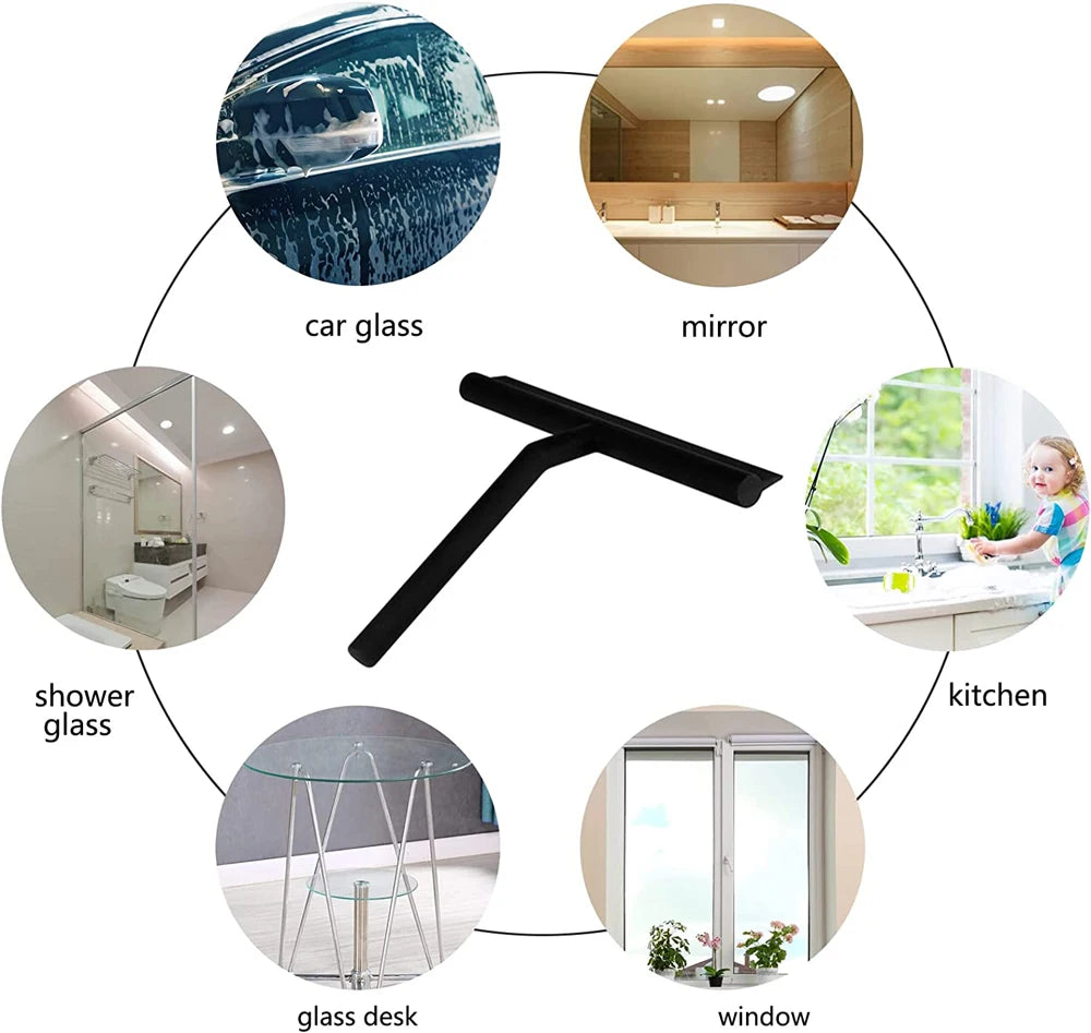 Shower Squeegee  for Glass Door Shower Wall Scraper Cleaner With