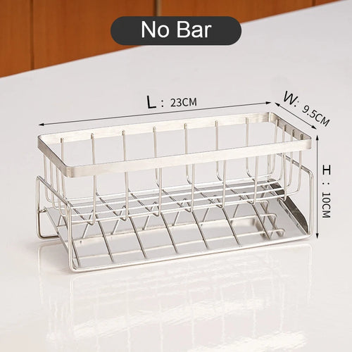 Sink Cleaning Tools Storage Rack Kitchen Multifunctional Stainless